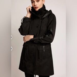 Blanc Noir Anorak solid black